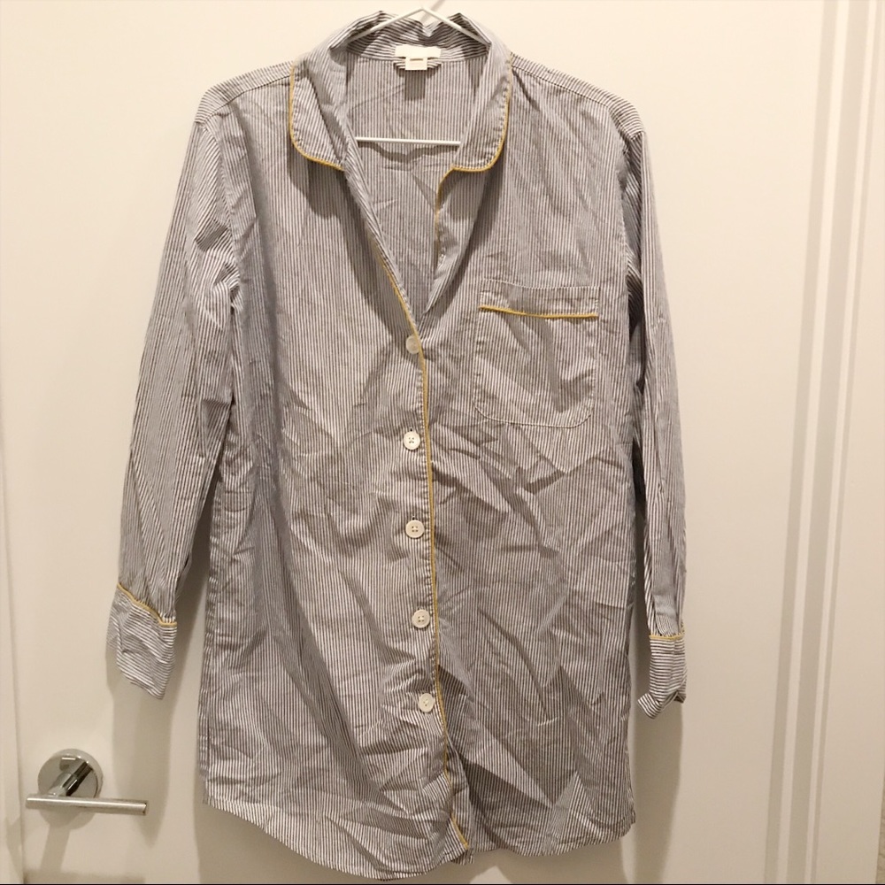 J. Crew striped sleep shirt